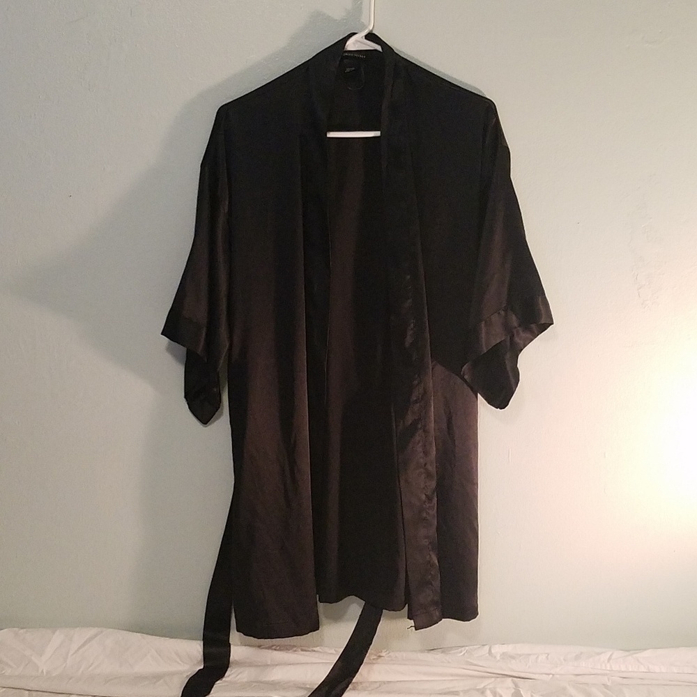 Black Satin Victoria Secret Robe